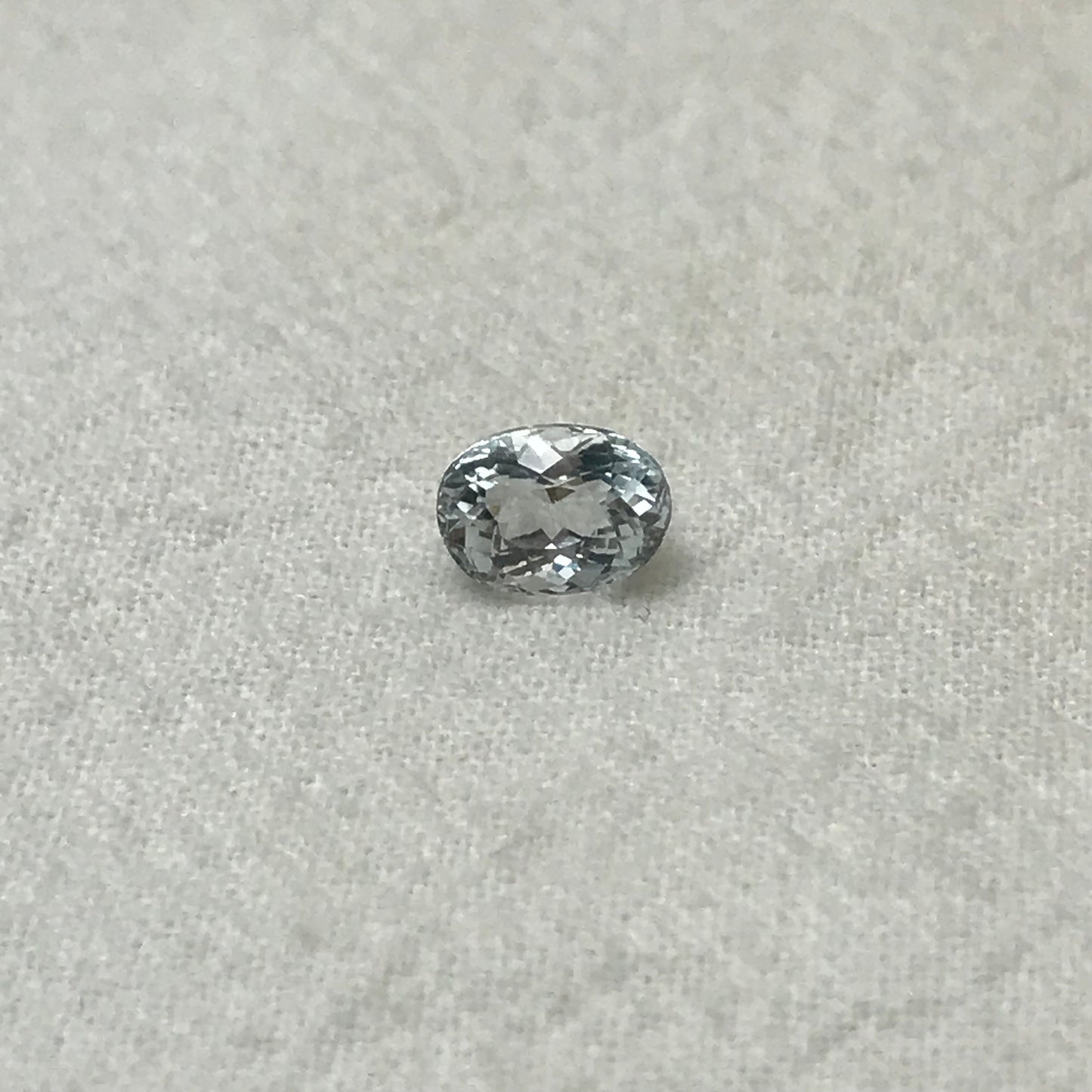 Light Blue Aquamarine 1.22 carat 7.5x5.5mm Oval Cut Natural Light Aquamarine, Faceted Loose Wholesale Gemstone for Jewelry