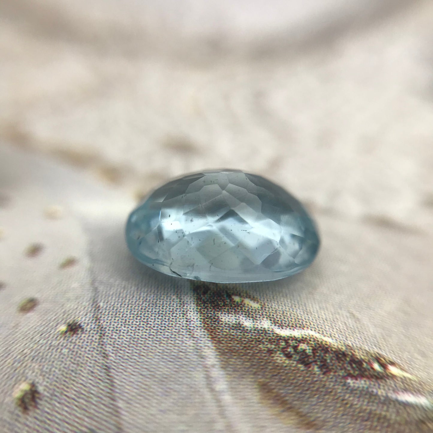 10x8mm Natural Greenish Blue Aquamarine 2.69 carats Light Blue Oval Cut Loose Gem Faceted Gemstone Beryl March Birthstone