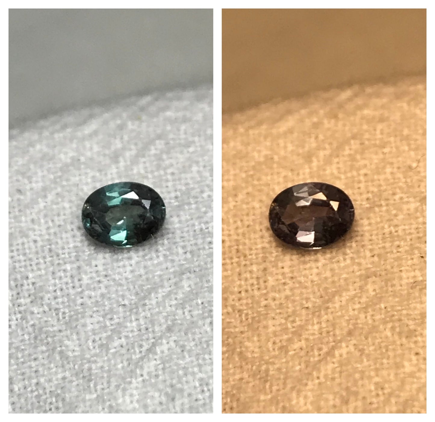 0.33 ct Natural Alexandrite Chrysoberyl 4.8x3.7mm Green Violet Loose Real Gemstone Faceted Gem Rare Carat Color Change Oval