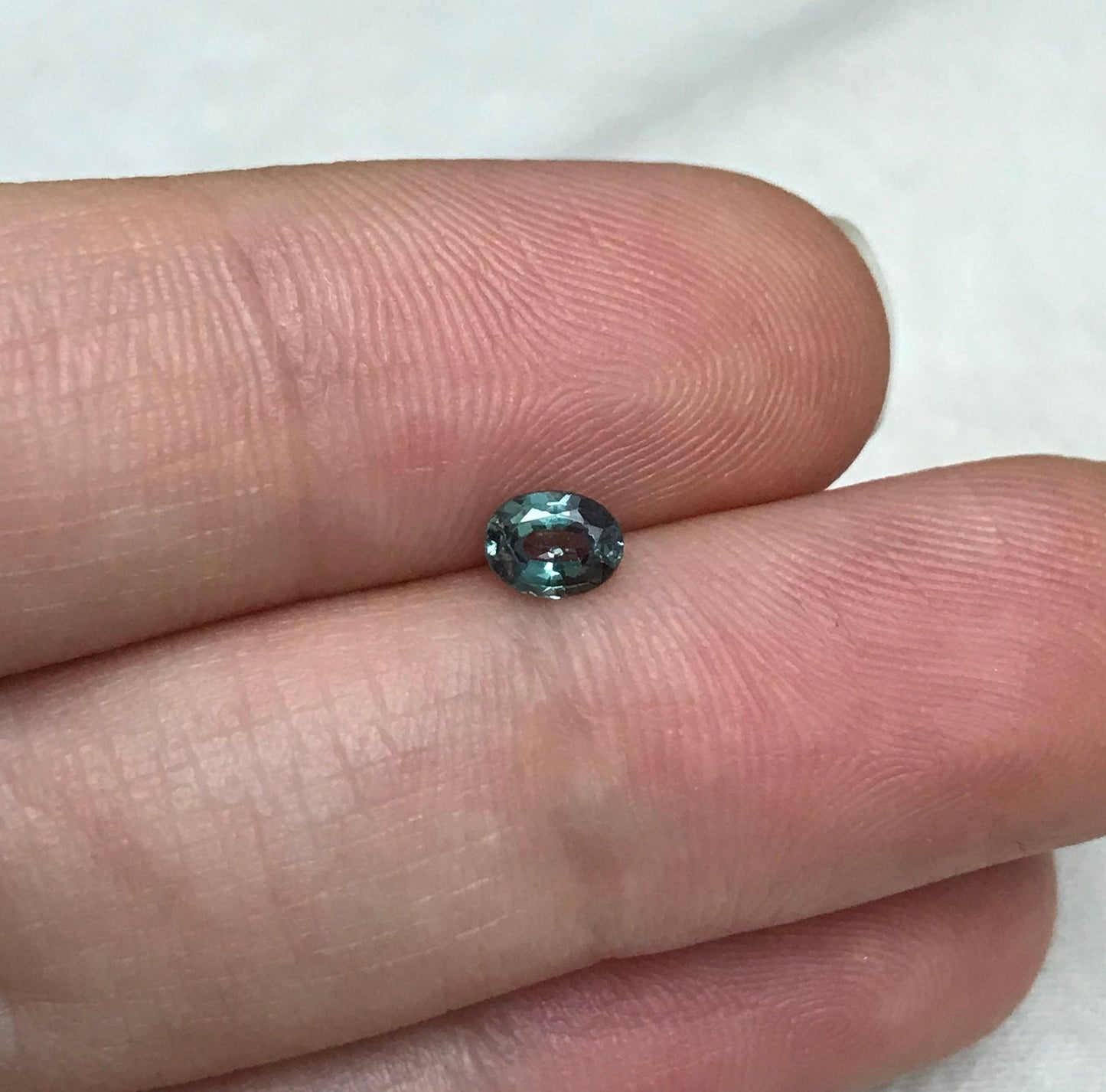 0.33 ct Natural Alexandrite Chrysoberyl 4.8x3.7mm Green Violet Loose Real Gemstone Faceted Gem Rare Carat Color Change Oval