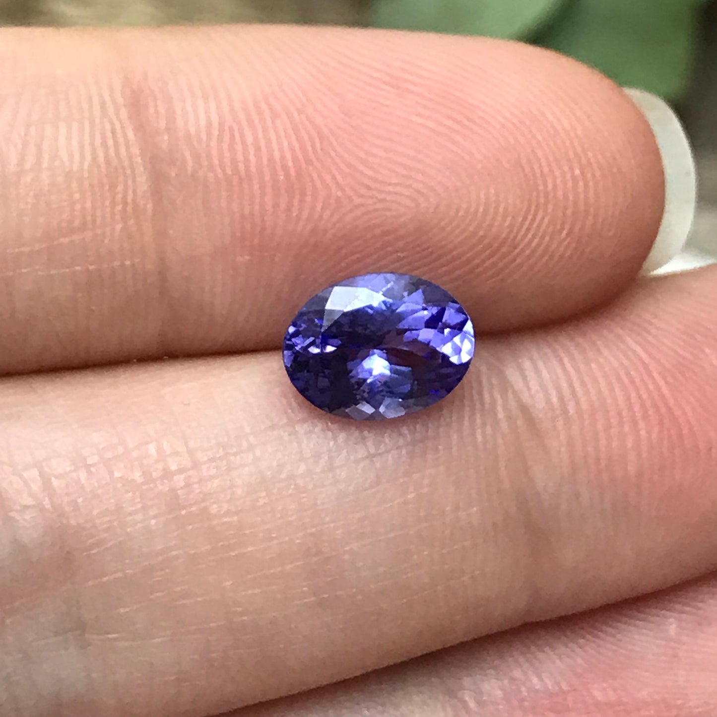 1.55 ct Natural Tanzanite 8.5x6.5mm Oval Bluish Violet Genuine Gemstone Loose Gem or faceted stone  Bluish Purple