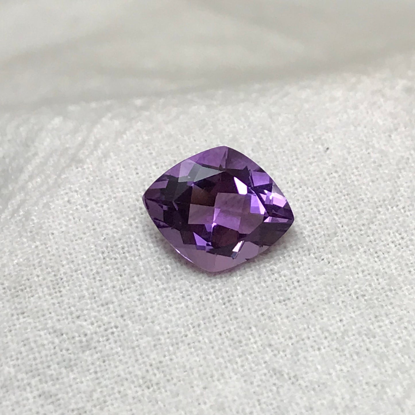 Fancy Purple Amethyst 2.35 Carat, 11x9mm Lozenge Cut Loose Natural Amethyst, Faceted Purple, February Birthstone Gem, US Seller
