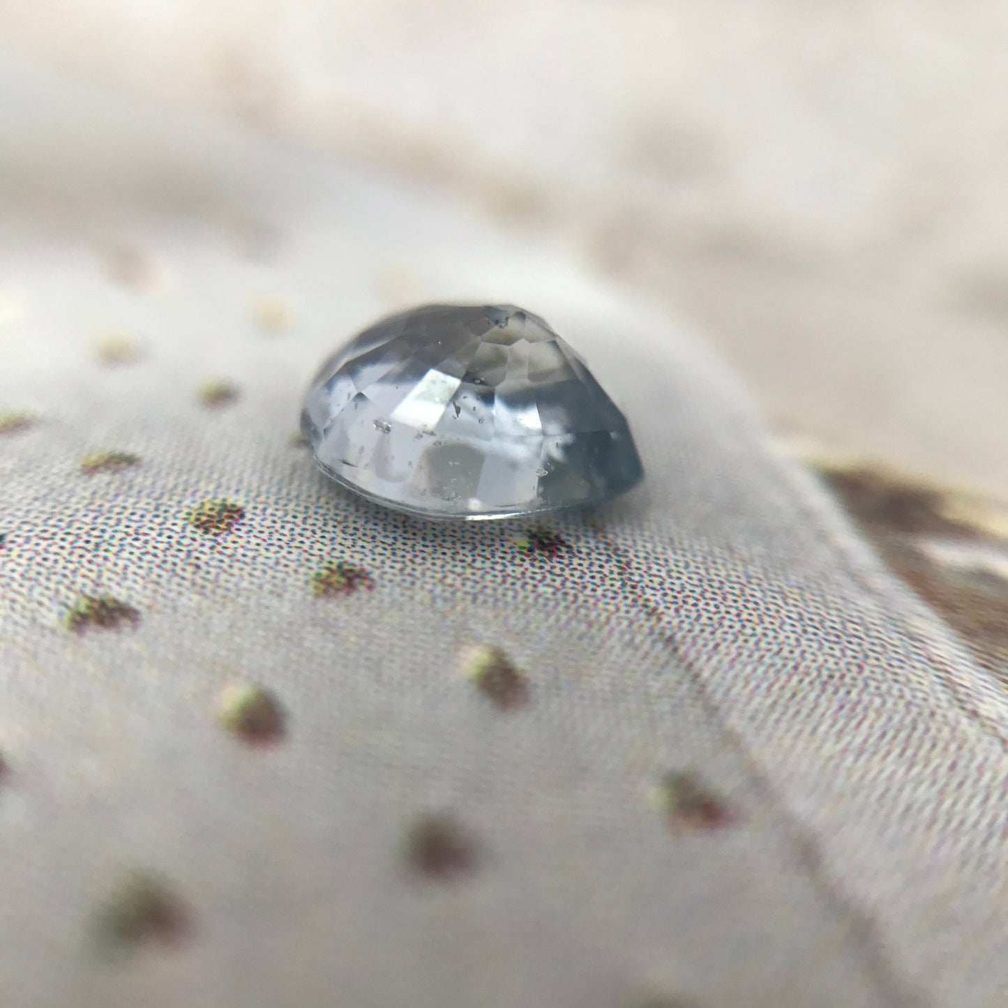 Natural Light Violet Blue Sapphire 0.88 carat 6 x 5.2 mm Pear Cut, Faceted Loose Gemstone Light Purple Blue Unmounted Gem 6 x 5mm