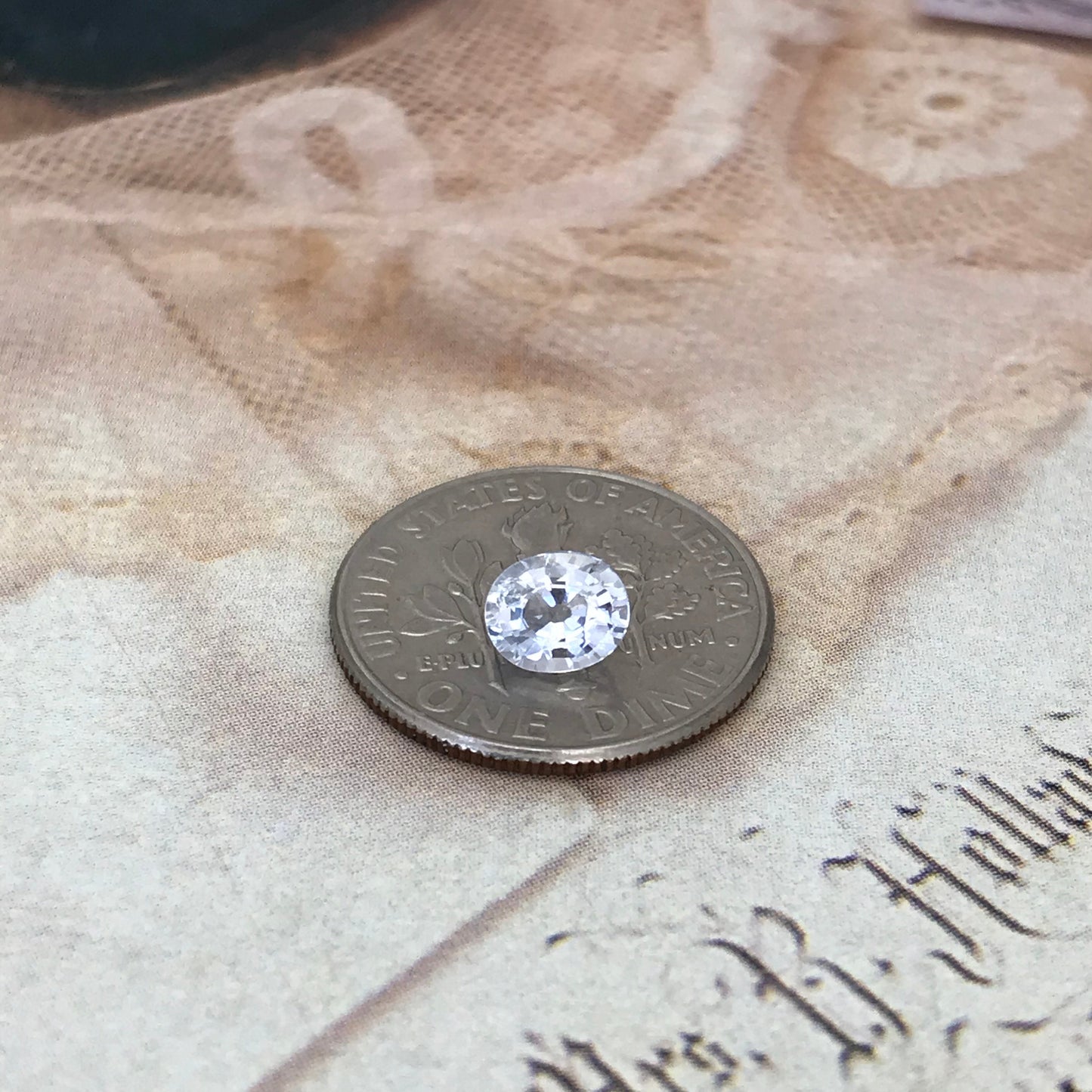 Natural Sapphire 0.70 carat 5.5x4.5 mm Oval Cut, Faceted Loose Gemstone Very Light Blue Almost Clear Unmounted Gem