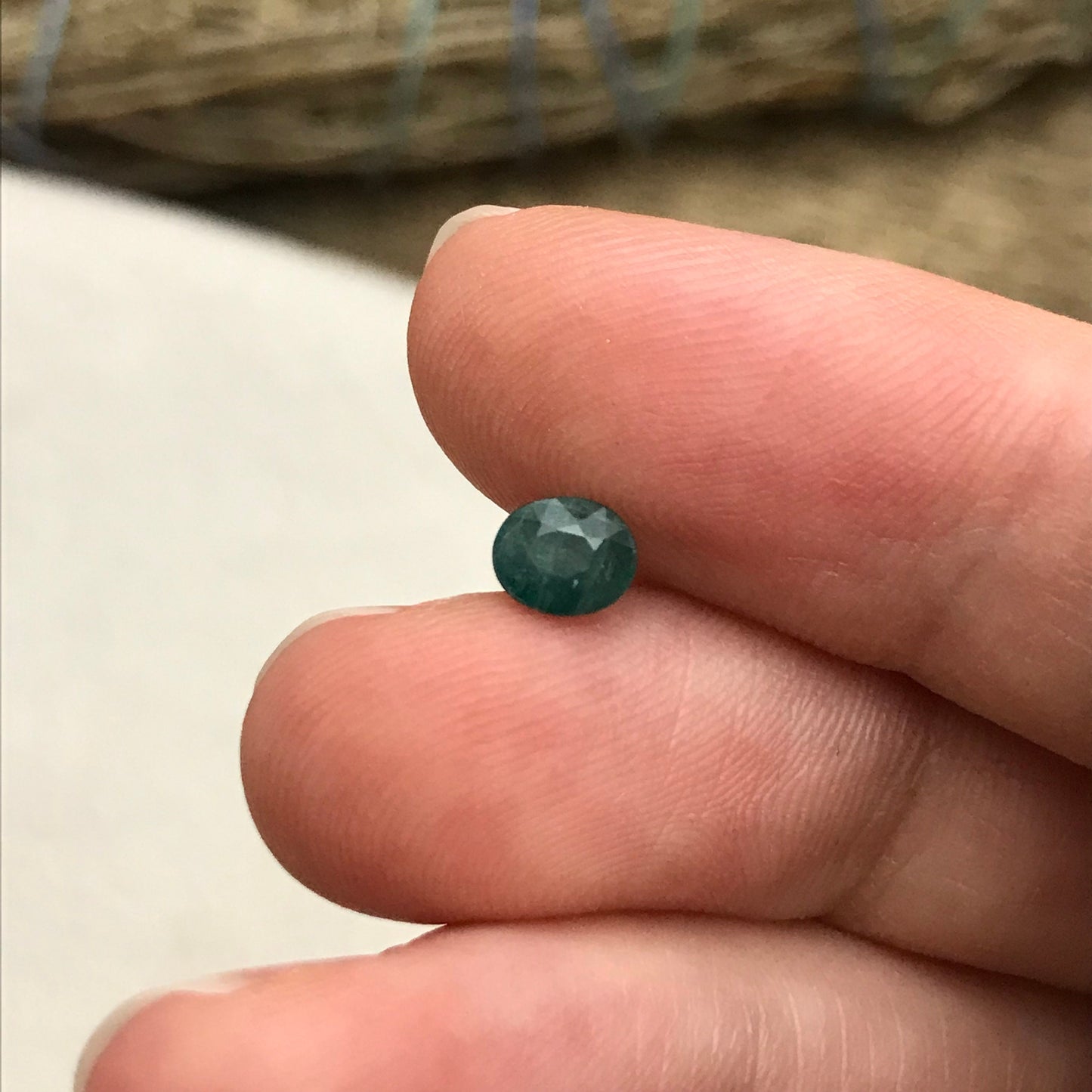 Natural Green Grandidierite 0.57 cts, 5.5x4.5 Oval Cut loose Rare Gemstone Faceted Gem Natural Rare Gems,