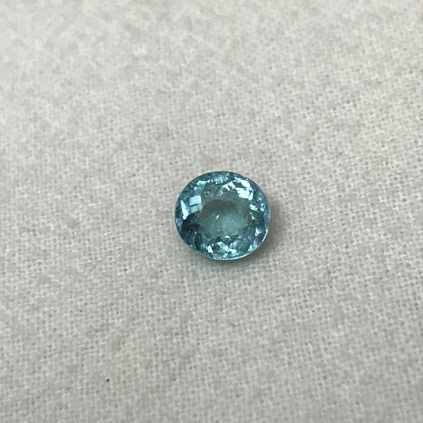 Natural Greenish Blue Tourmaline 1.25 Carat Gorgeous Color 6.8x6.2mm Faceted Loose Gemstone Seafoam Blue Tourmaline