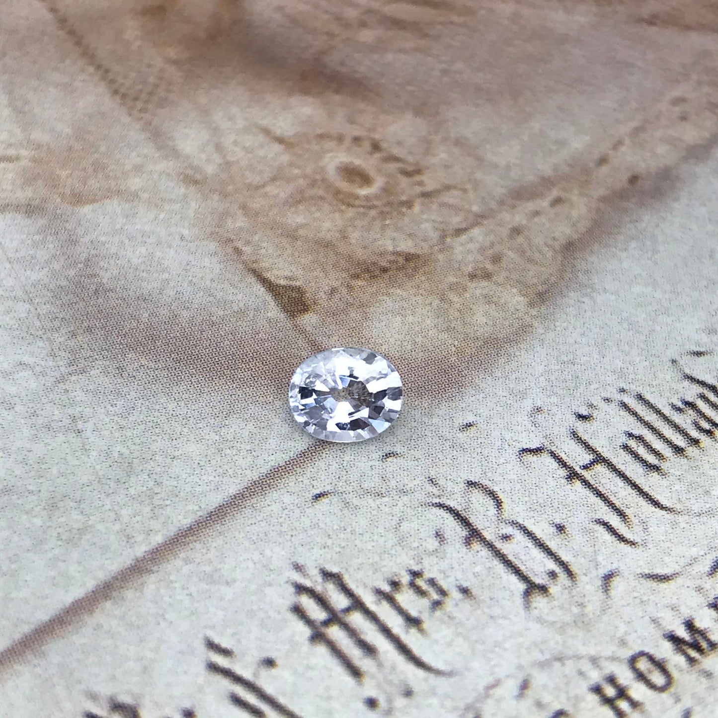 Natural Sapphire 0.70 carat 5.5x4.5 mm Oval Cut, Faceted Loose Gemstone Very Light Blue Almost Clear Unmounted Gem