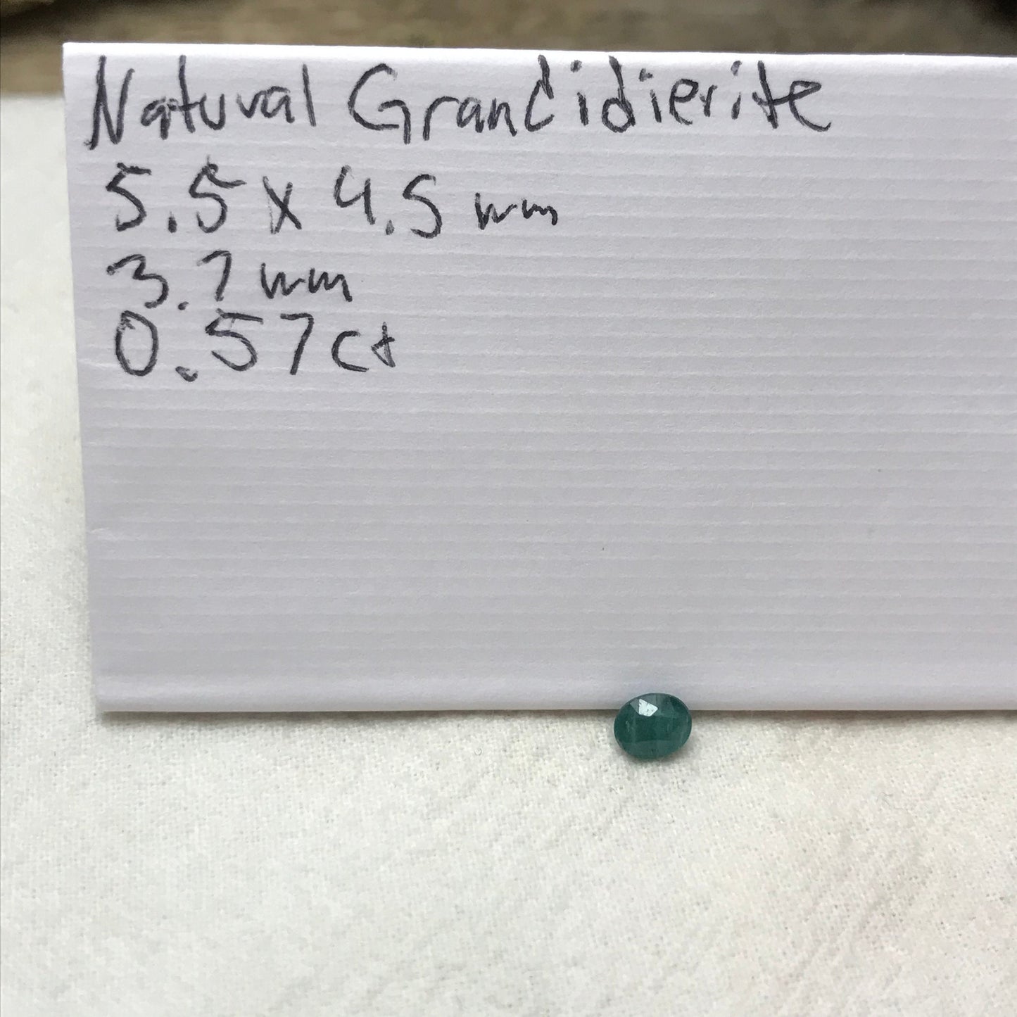 Natural Green Grandidierite 0.57 cts, 5.5x4.5 Oval Cut loose Rare Gemstone Faceted Gem Natural Rare Gems,