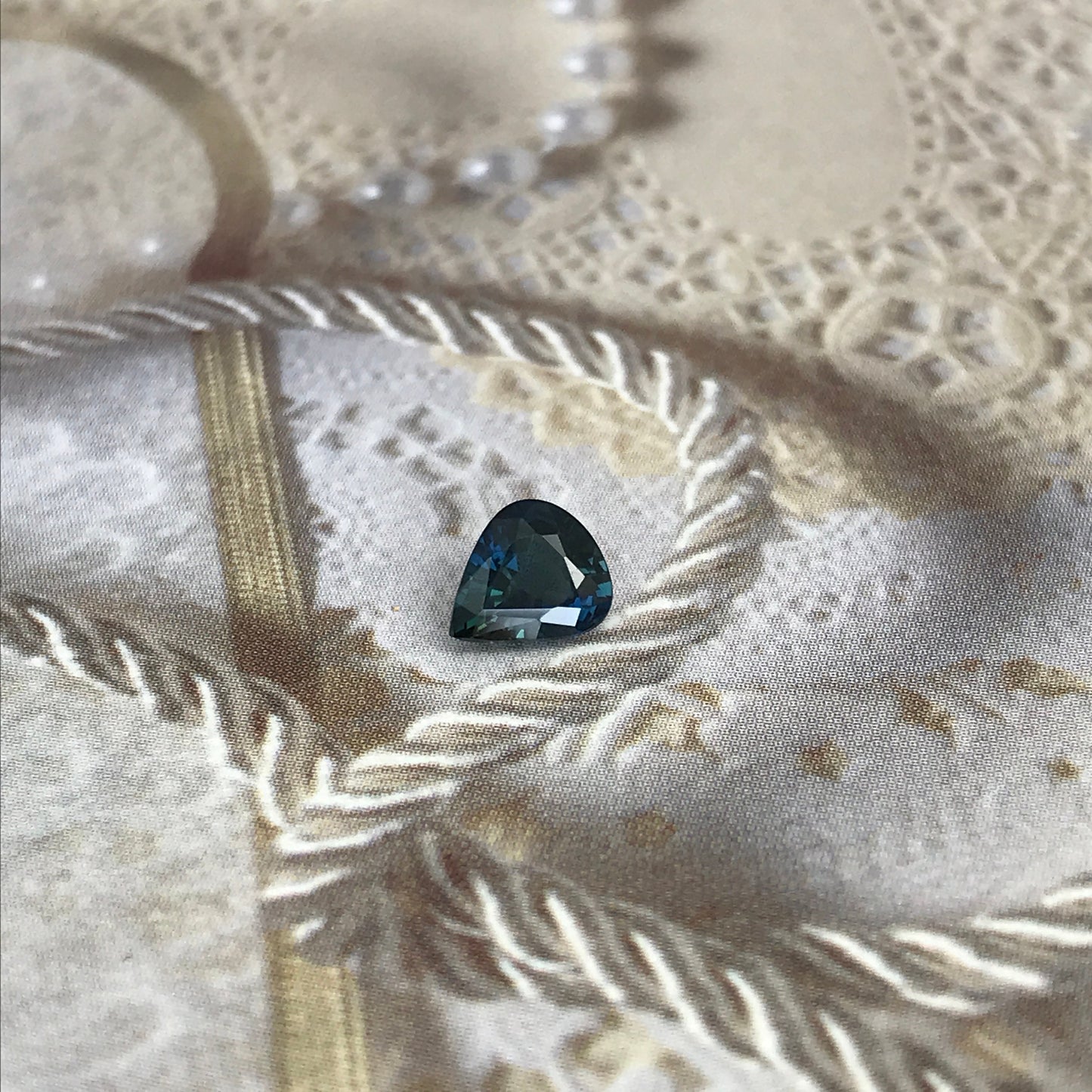 Natural Deep Blue Sapphire 6.6x5.7mm Pear Cut 0.88 carat Corundum Faceted Loose Unmounted Gemstone Earth Mined Genuine Stone