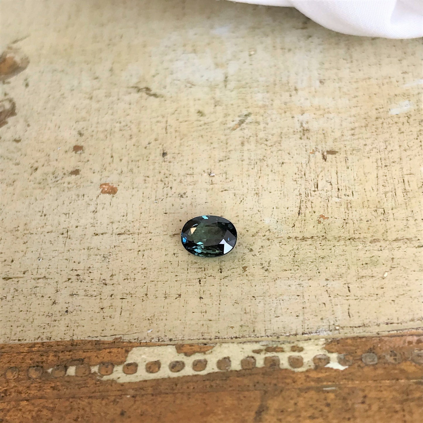 Natural Greenish Blue Sapphire 6x4.7mm Oval 0.87 Carat Heated Corundum, Green Blue Faceted Loose, Gemstone Earth Mined Gem US Seller