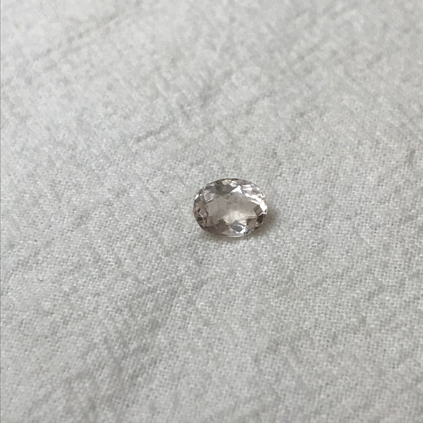 1 carat Morganite 7.5x6 Oval Cut Peach Morganite, Faceted Gem Loose Gemstone, Unmounted Stone