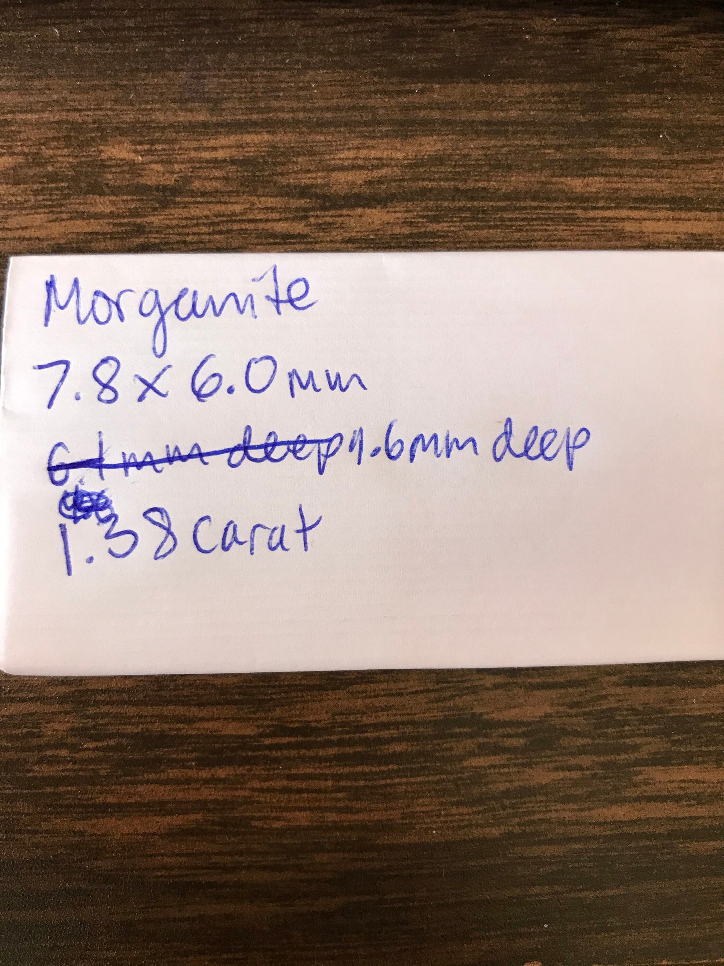 Light Peachy Pink Morganite 1.38 Carat 8x6 mm Oval Cut Morganite, Faceted Loose Beryl Unmounted Gemstone for Jewelry