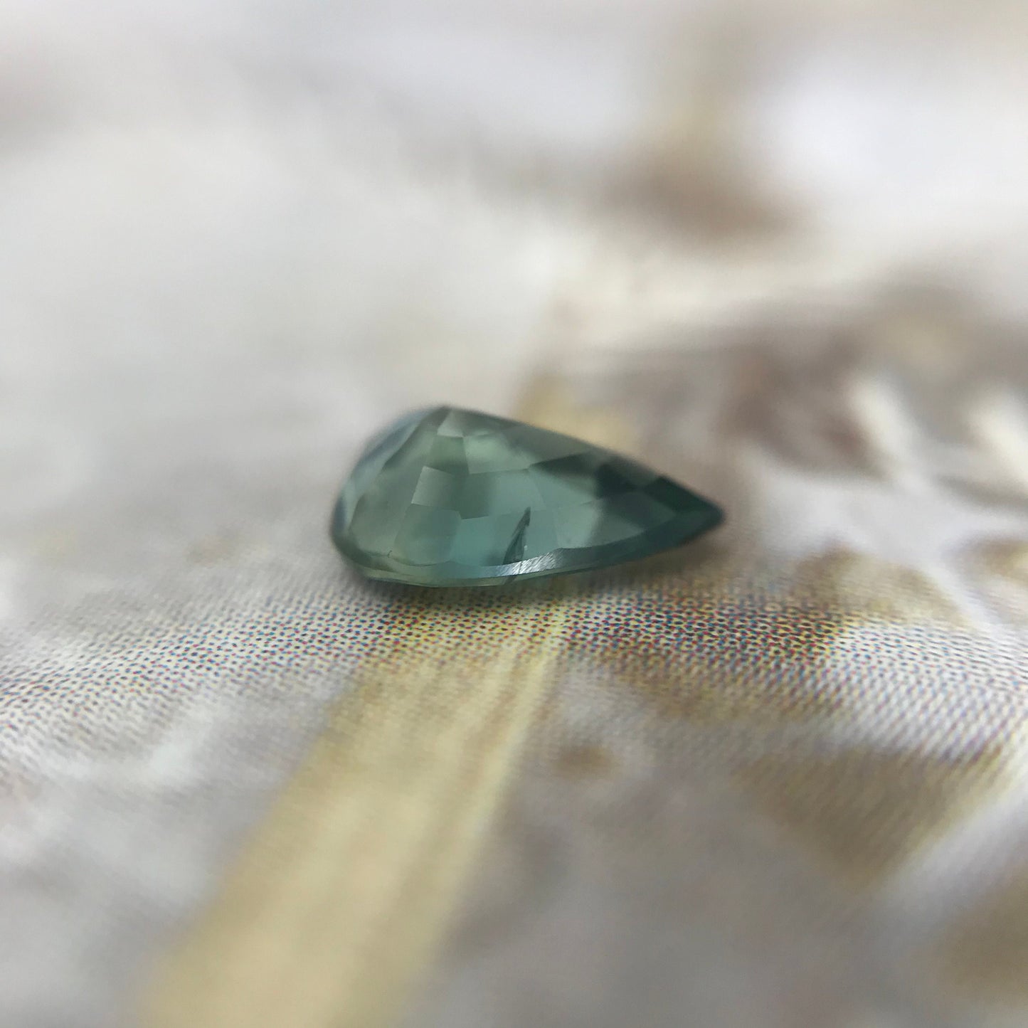 Natural Blue Green Sapphire 6.7x5mm Pear Cut 0.72 carat Corundum Faceted Loose Unmounted Gemstone Earth Mined Genuine Stone