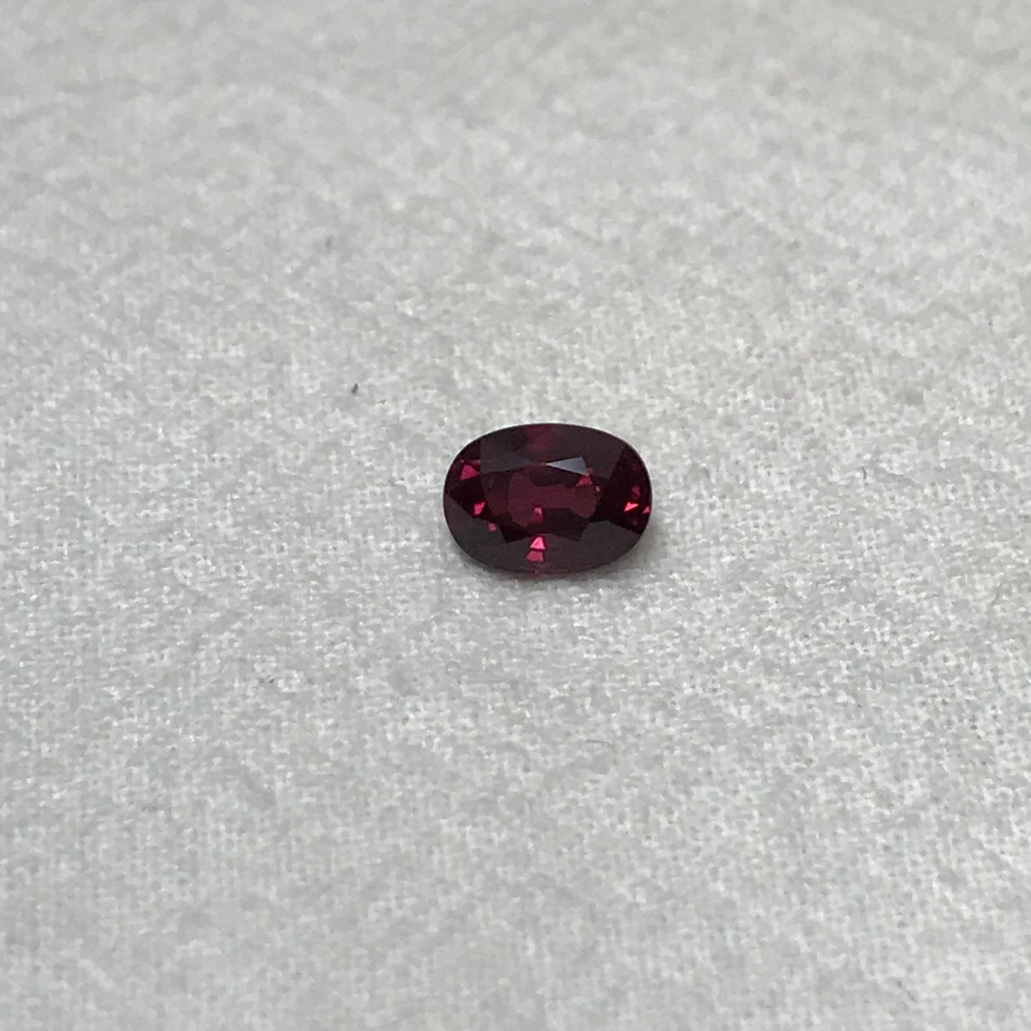 Purplish Pink Rhodolite Garnet 1.44 carat 7.3 x 5.3 mm Oval Cut, Faceted Loose Unmounted Gemstone, Raspberry Garnet