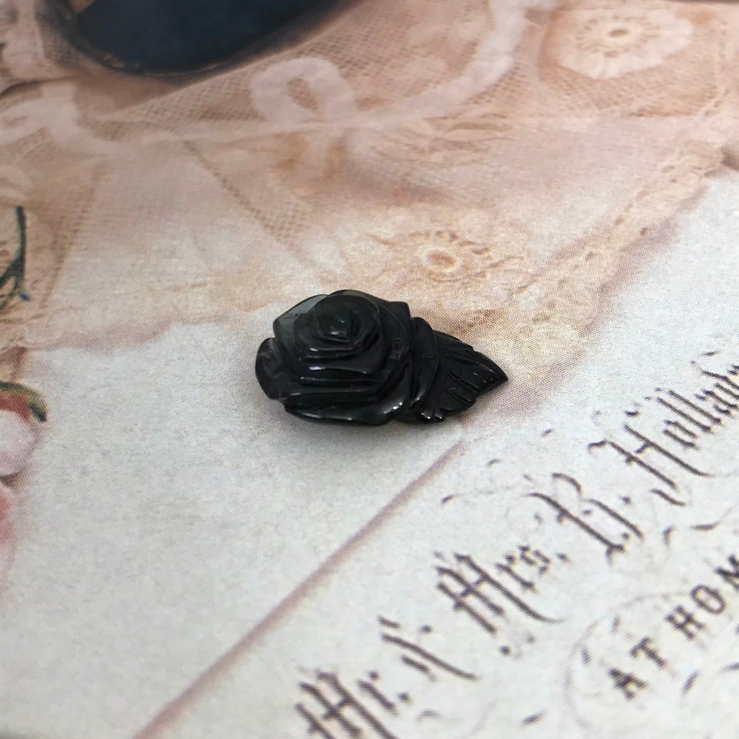 Natural Green Tourmaline 7.39 carat 18x13mm Rose Carving, Unmounted Loose Gemstone, Genuine Earth Mined Gem