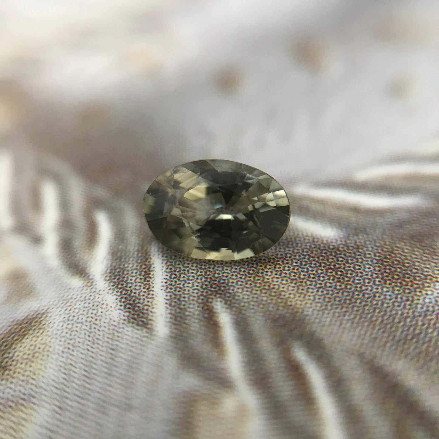 Natural Sapphire 5.6x3.7mm Oval Cut 0.49 Carat, Heat Treated, Natural Sapphire, Faceted Loose Unmounted Corundum Gemstone- Purple Green