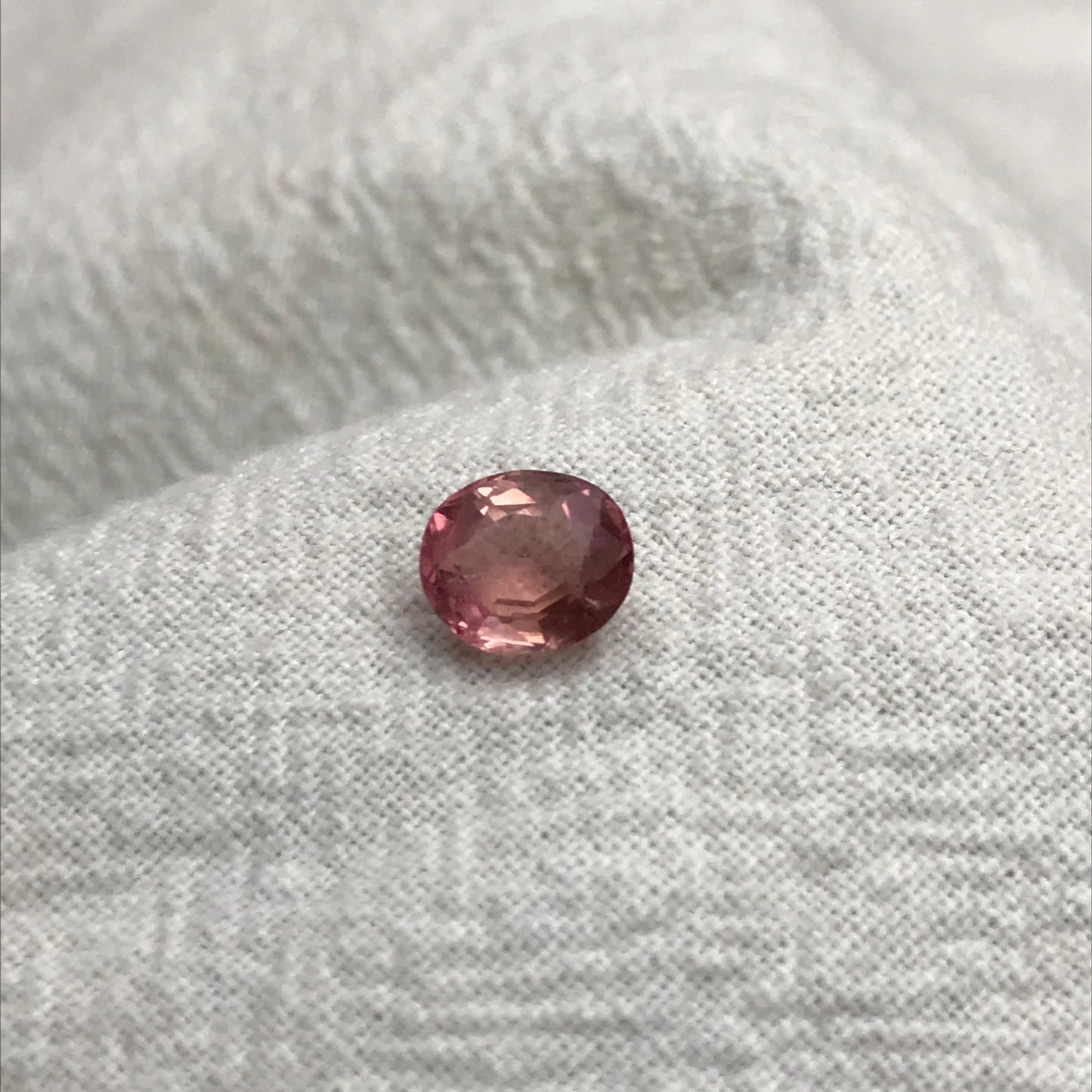 1.12 ct Natural Pink Tourmaline 7x6mm Oval Faceted Loose Gemstone, Cut Unmounted Tourmaline