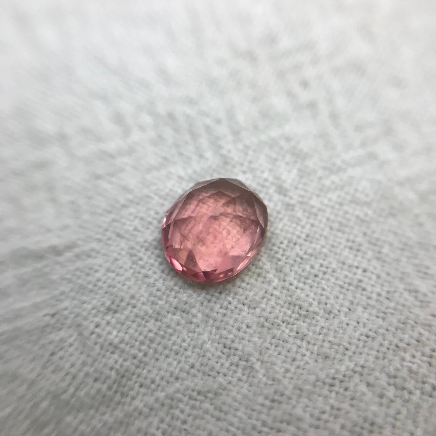 1.12 ct Natural Pink Tourmaline 7x6mm Oval Faceted Loose Gemstone, Cut Unmounted Tourmaline