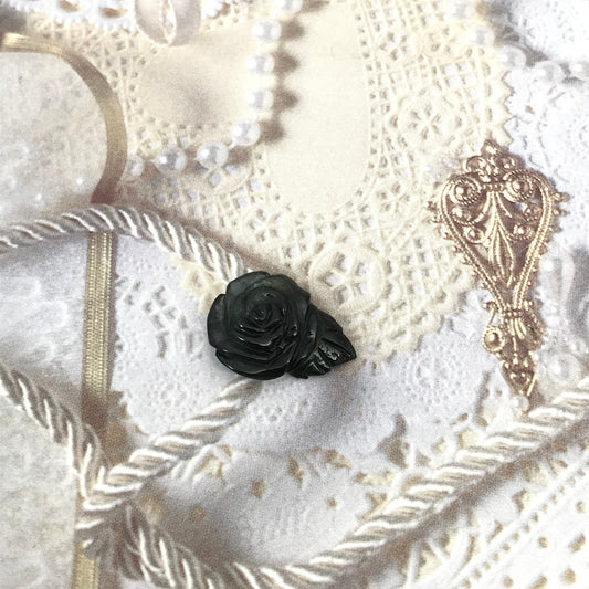 Natural Green Tourmaline 7.39 carat 18x13mm Rose Carving, Unmounted Loose Gemstone, Genuine Earth Mined Gem