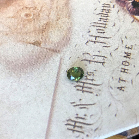 Natural Green Sapphire 5x4mm Oval Cut 0.41 carat Corundum Faceted Loose Unmounted Gemstone Earth Mined Genuine Stone Yellowish Green