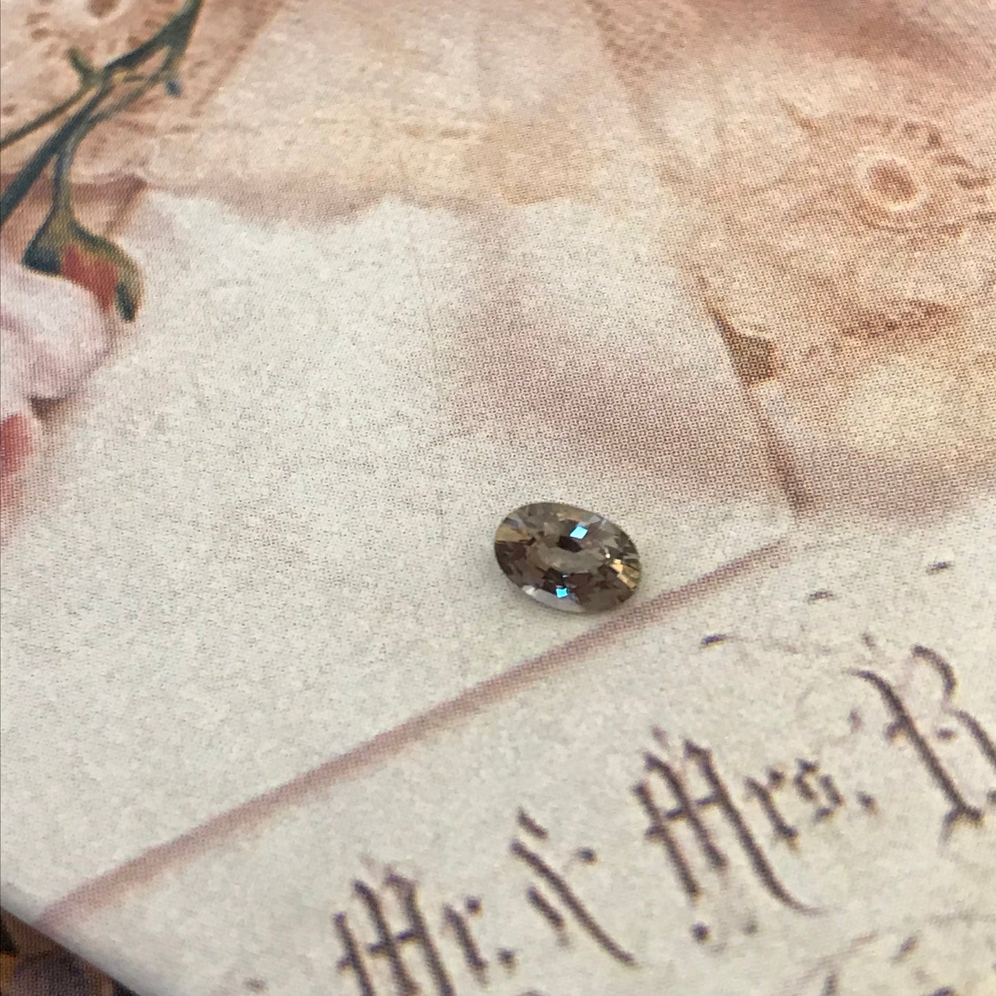 Natural Sapphire 5.6x3.7mm Oval Cut 0.49 Carat, Heat Treated, Natural Sapphire, Faceted Loose Unmounted Corundum Gemstone- Purple Green