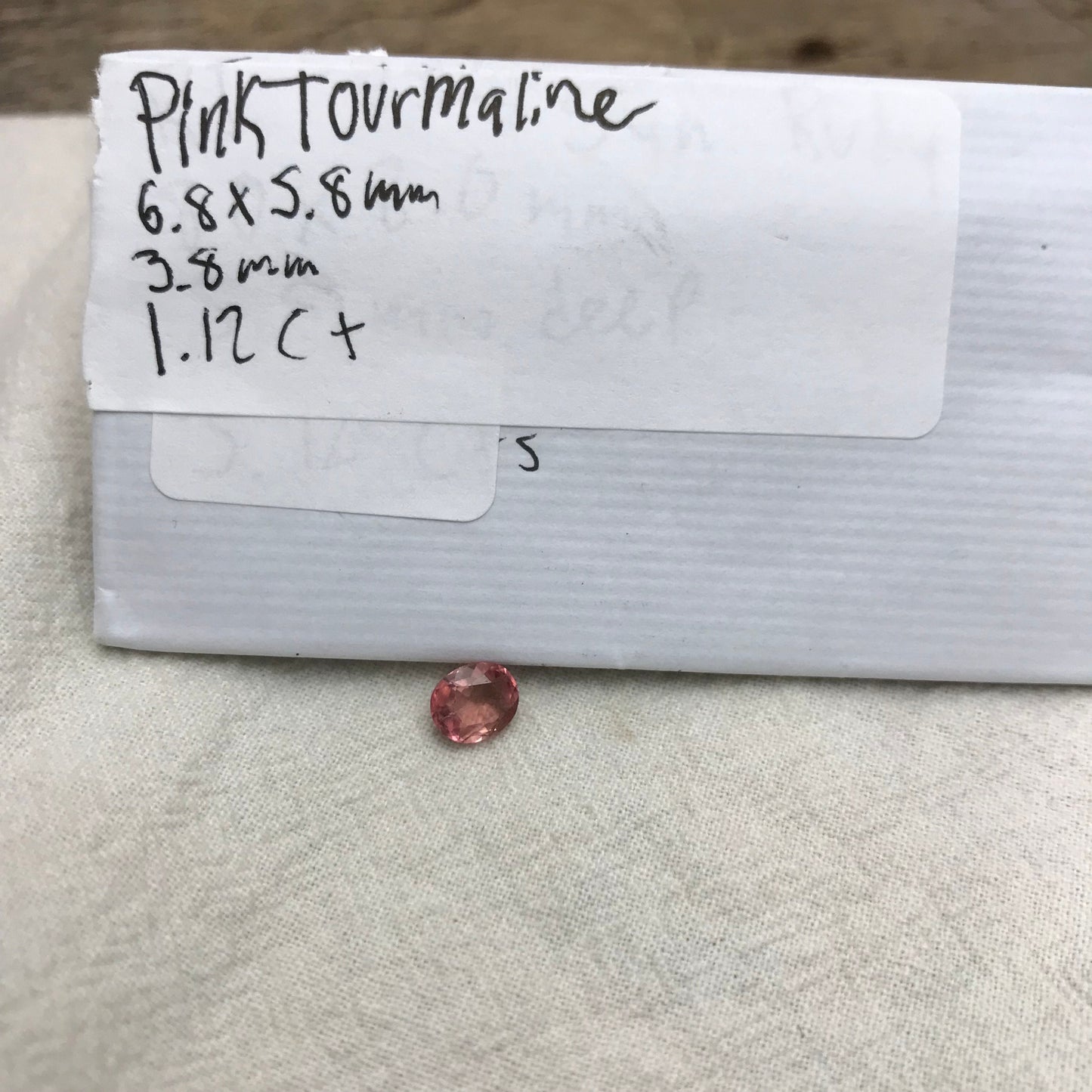 1.12 ct Natural Pink Tourmaline 7x6mm Oval Faceted Loose Gemstone, Cut Unmounted Tourmaline