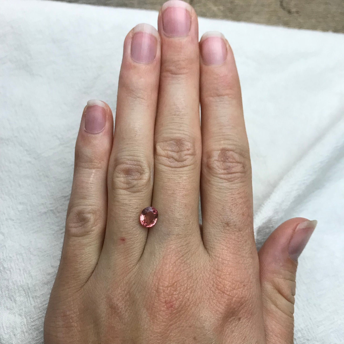 1.12 ct Natural Pink Tourmaline 7x6mm Oval Faceted Loose Gemstone, Cut Unmounted Tourmaline