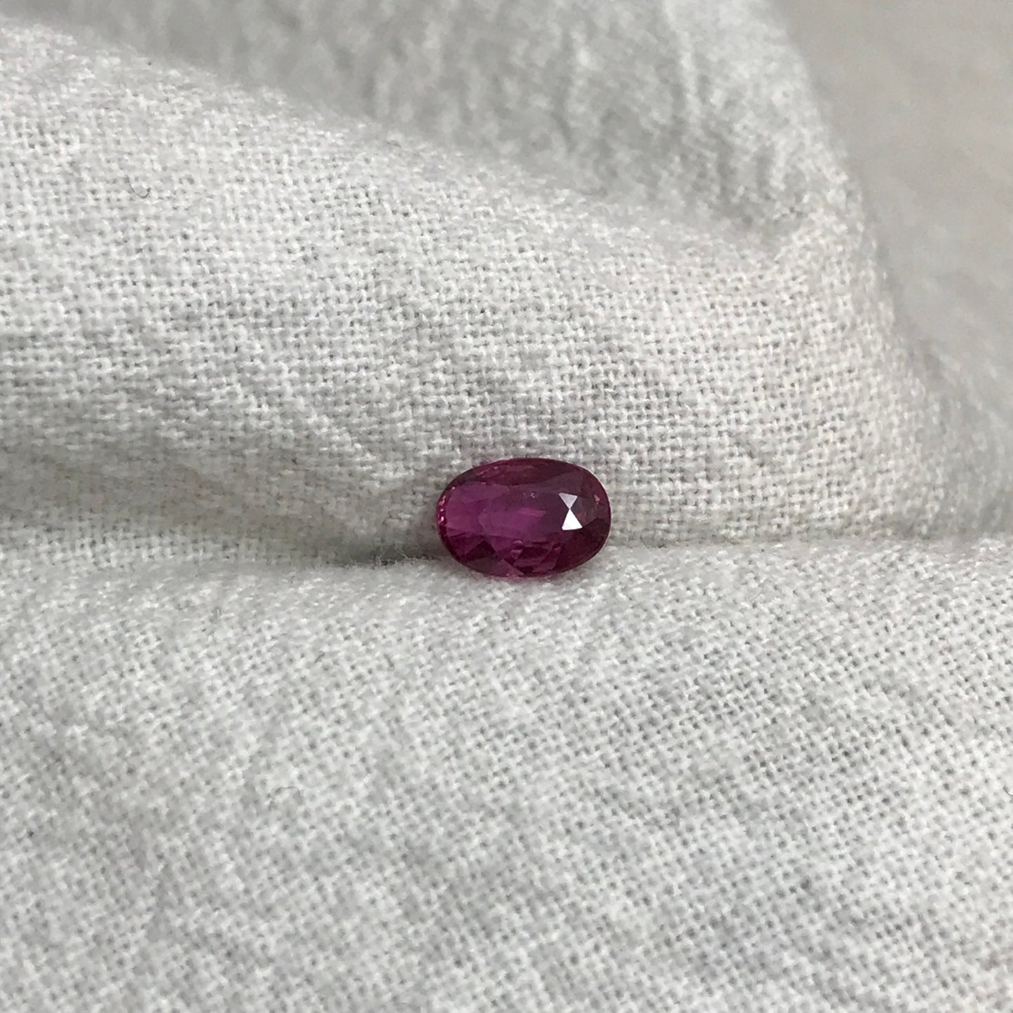 0.56 Carat Natural Ruby 6x4mm Oval Cut, Loose Gemstone Faceted Gem Corundum, July Birthstone, VVS