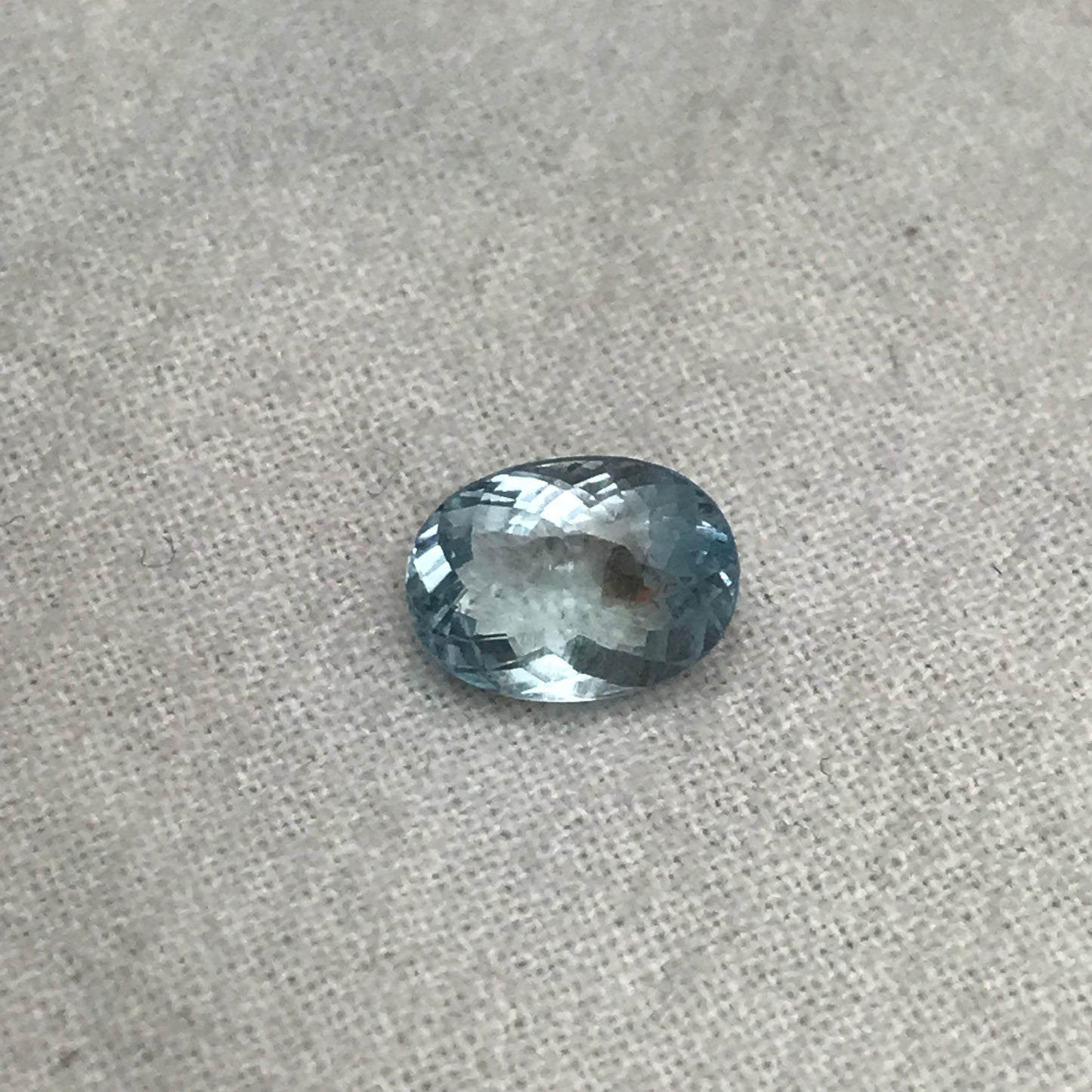 1.61 ct Aquamarine, 9x6.5mm Oval Cut Natural Blue Aquamarine, Faceted Loose Included Aqua, 9x6.6mm