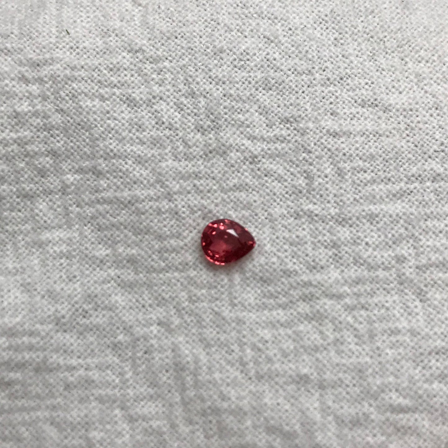 0.30 Carat Natural Orange Sapphire 4.4x3.7mm Pear Cut Faceted Gem Loose Orange Gemstone, Beryllium Treated - BE TREATED