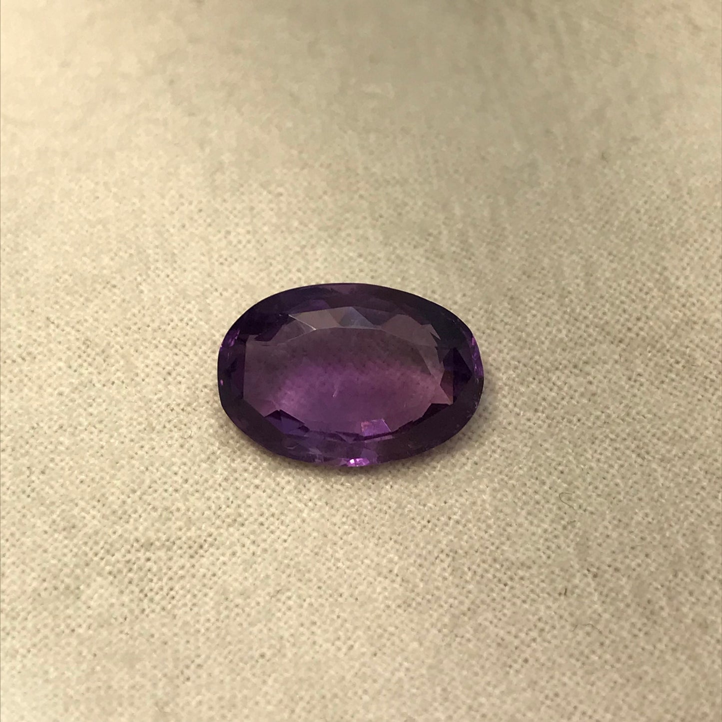 Purple Natural Amethyst 5.09 Carat, 14x9.6mm Oval Cut, Faceted Loose Rich Purple Amethyst, Purple Quartz, February Birthstone