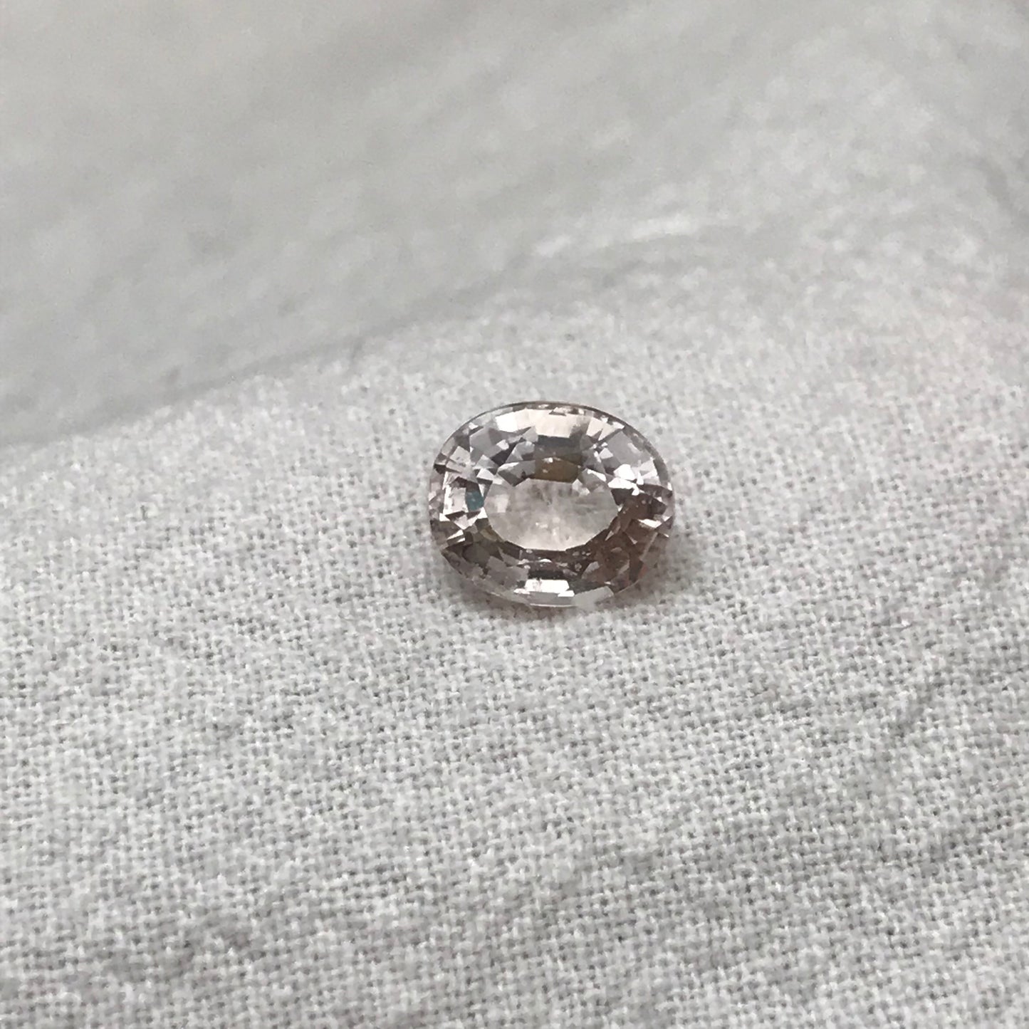 1.60 carat Morganite 8.2x6.8mm Oval Cut, Peachy Pink Morganite, Approx. 8x7mm Oval