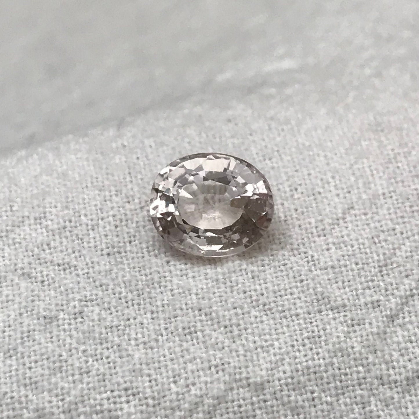 1.60 carat Morganite 8.2x6.8mm Oval Cut, Peachy Pink Morganite, Approx. 8x7mm Oval