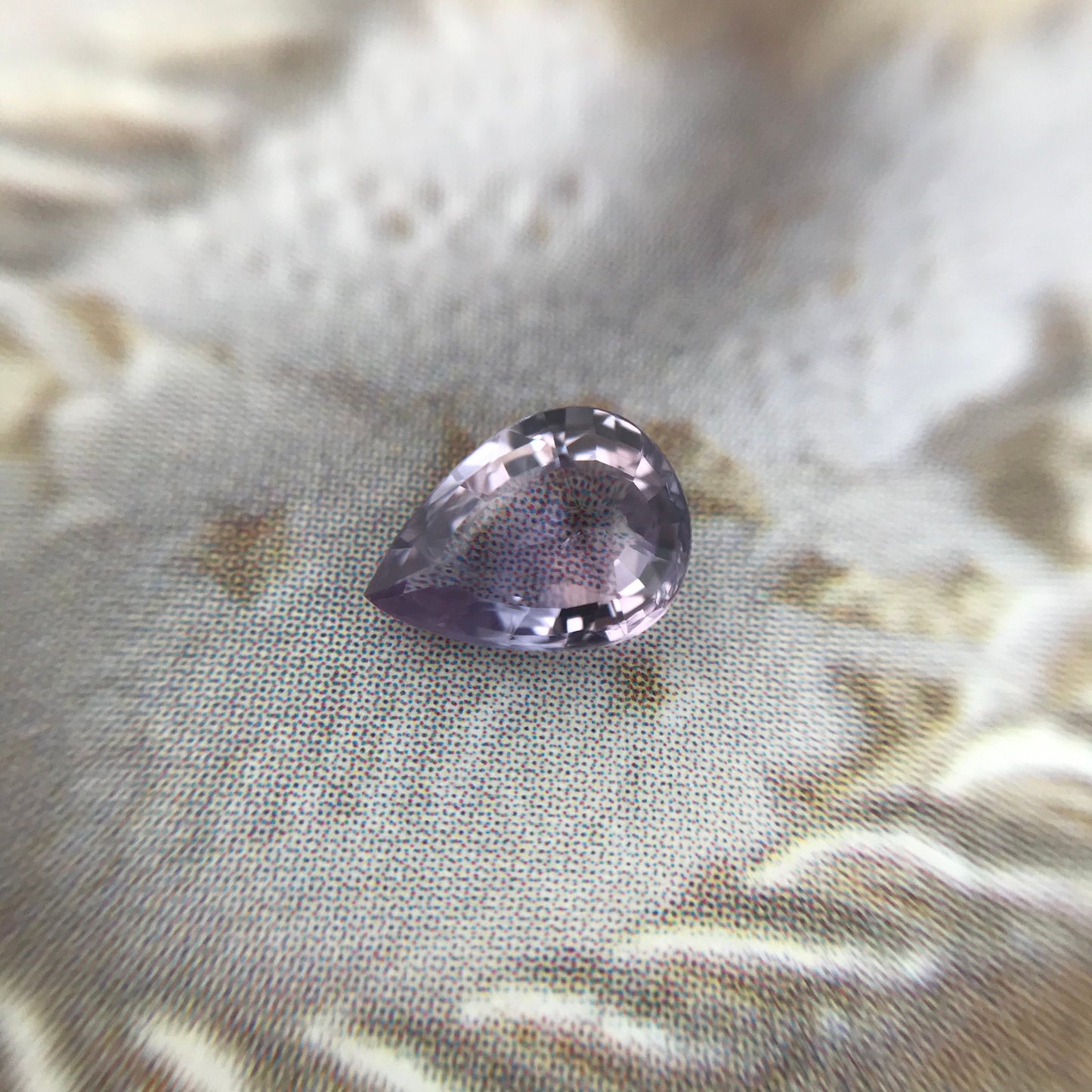Natural Purple Sapphire 0.67 carat 6.5 x 4.8 mm Pear Cut, Faceted Loose Gemstone Purple Unmounted Gem