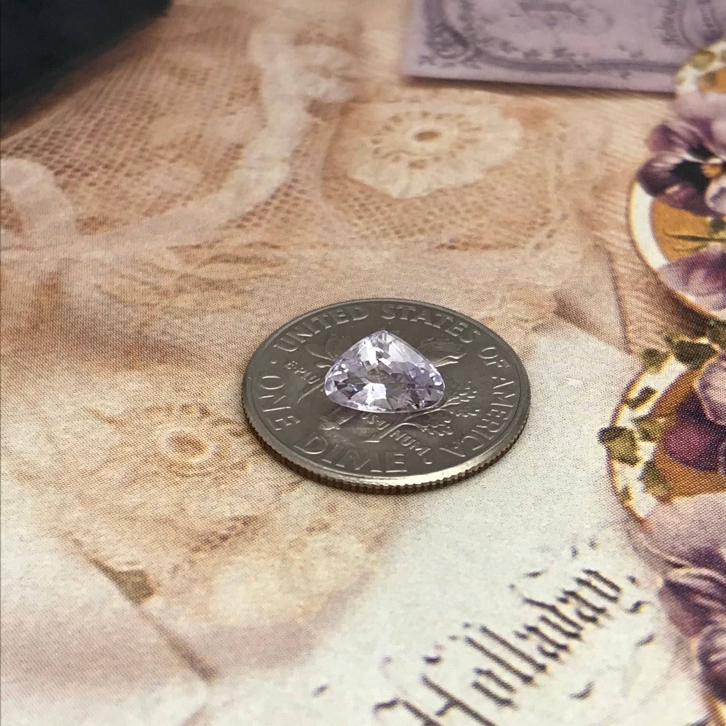 Natural Purple Sapphire 0.98 carat 5x7 mm Fat Pear Cut, Faceted Loose Gemstone Light Purple Unmounted Gem