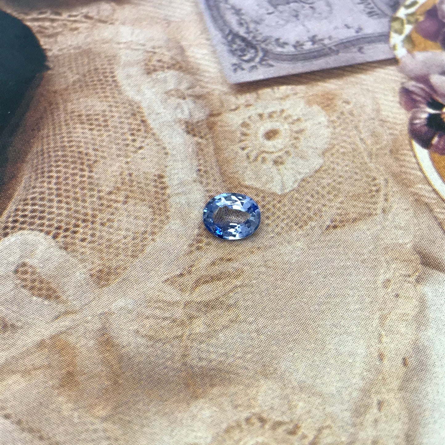 Natural Blue Sapphire 6x5mm 0.80 Carats Oval Corundum Medium Light Blue Gem Faceted Loose Sapphire, Unmounted Gemstone