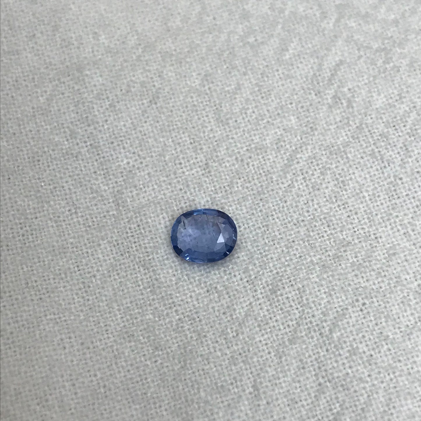 0.50ct Natural Light Blue Sapphire 5.8x4.8mm Oval Faceted Loose Gemstone Heated, Thin cut Gem