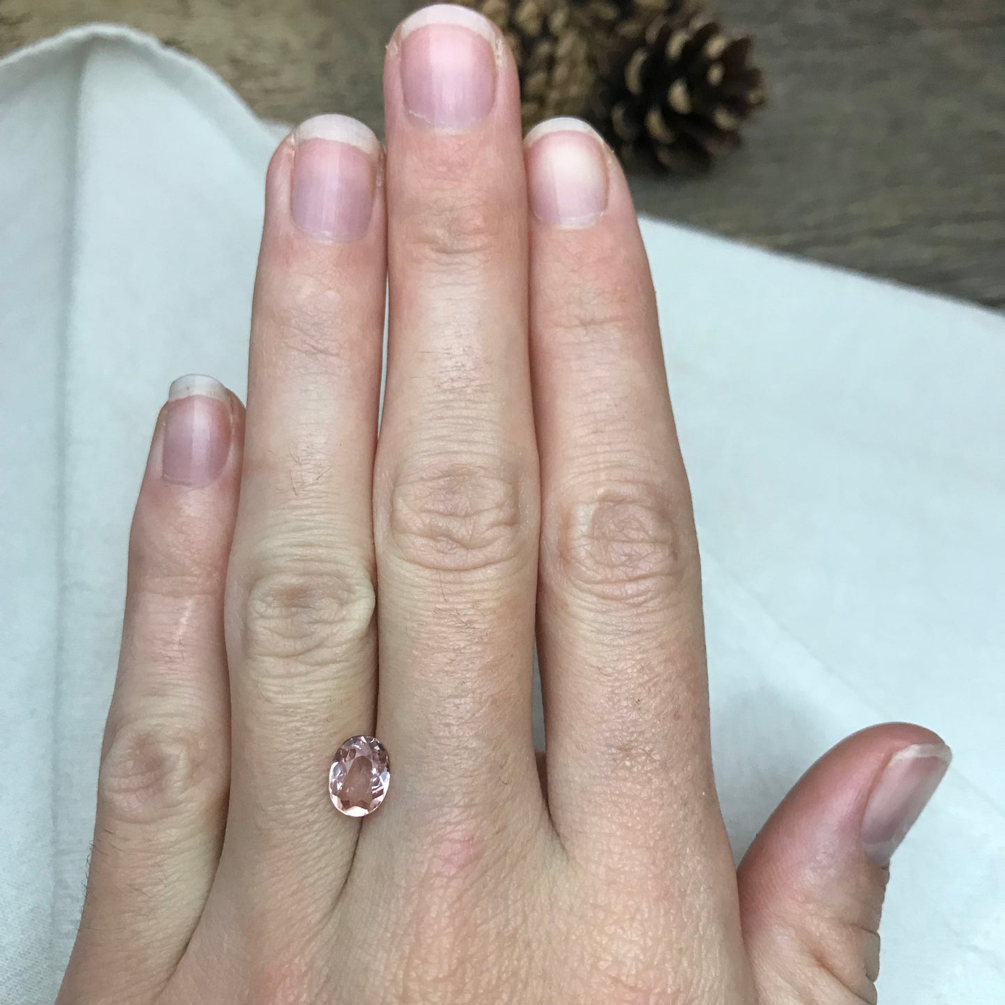 1.09 ct Natural Pink Tourmaline 7.7x5.8mm Oval cut, Faceted Loose Gemstone, Light Pink