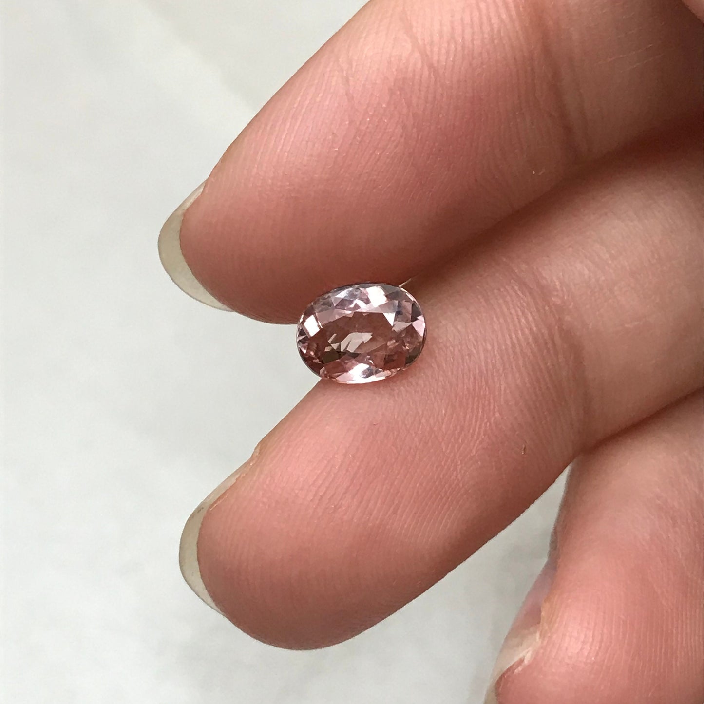 1.09 ct Natural Pink Tourmaline 7.7x5.8mm Oval cut, Faceted Loose Gemstone, Light Pink