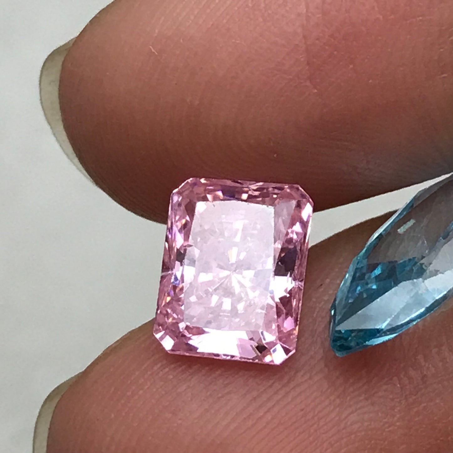 Pick One- Blue, Pink & Purple Cubic Zirconia 4-6 carats of CZs, Heart, Marquise, Rectangle cut Loose Faceted Loose Gemstones, Multi Color CZ
