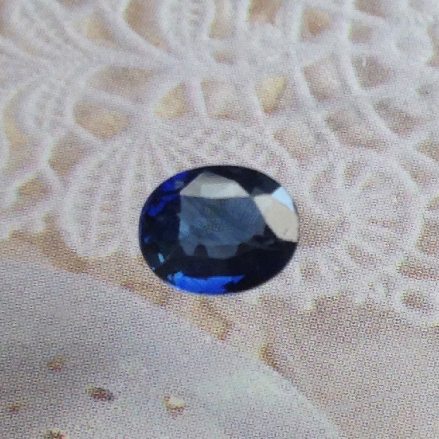 0.75 Carat Natural Blue Sapphire 6.5x5.3mm Oval, Blue Wholesale Faceted Loose Gemstone