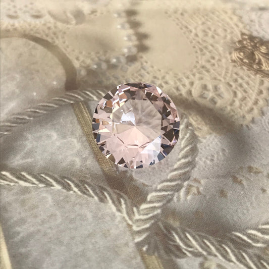 11.69 Carat Natural Morganite 16.5mm Round Light Purple Cut Loose Gem Unmounted Gemstone Beryl, 16 mm Round Certified Morganite US Seller