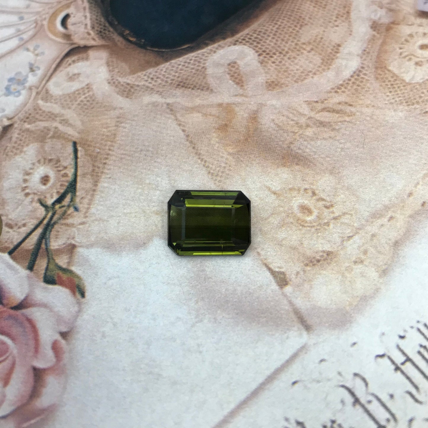 Natural Green Tourmaline 4.74 carat, 11.5x9mm Octagon Cut Faceted Loose Unmounted Gem Gemstone Earth Mined Genuine