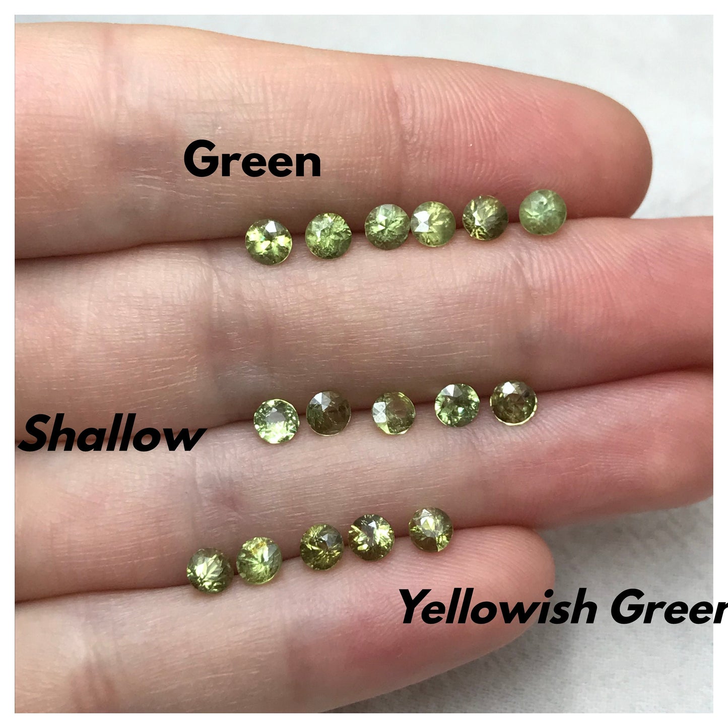 One-4mm Natural Demantoid Garnet Round Cut, 0.20-0.36 Carat, Faceted Loose Green Garnet, Andradite Garnet