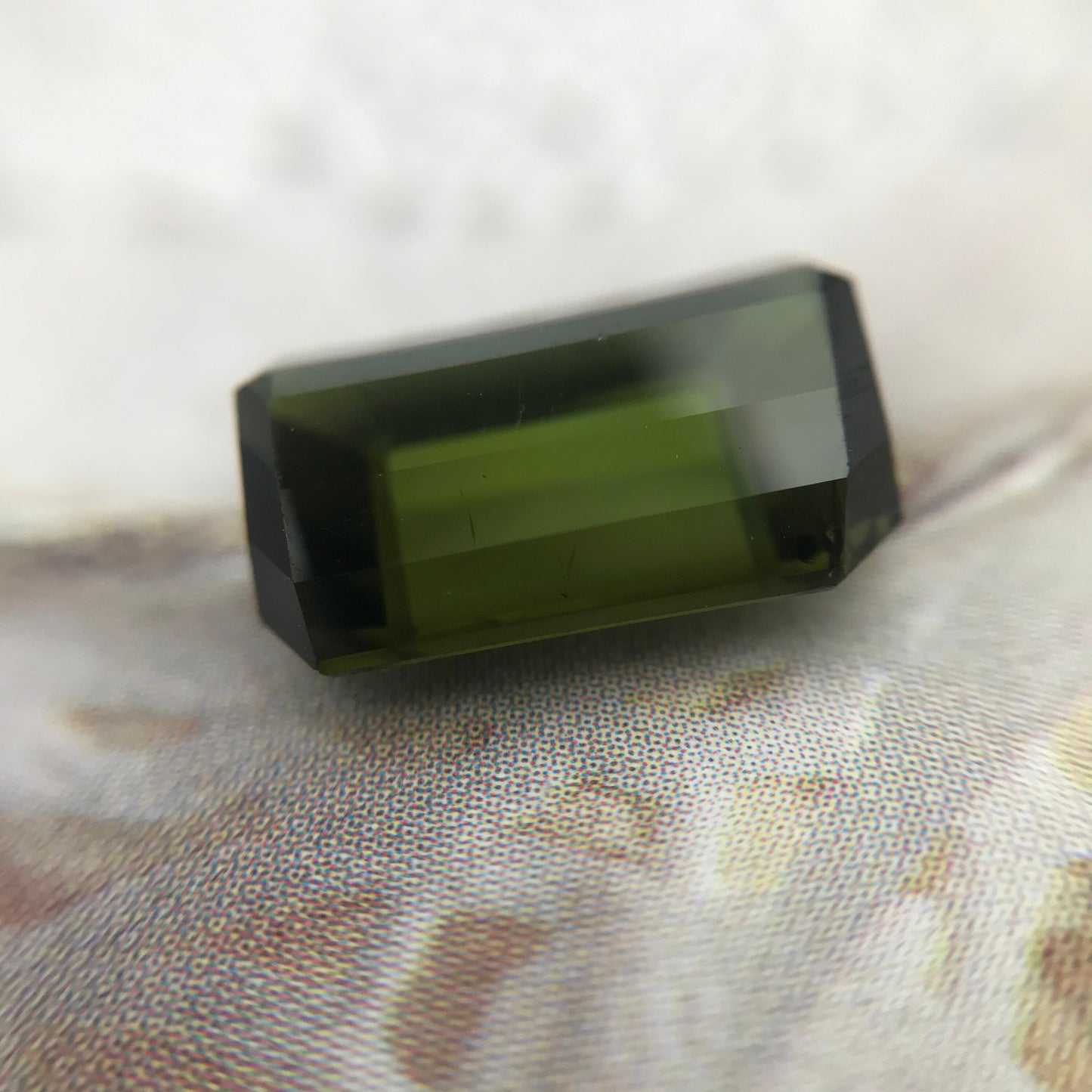 Natural Green Tourmaline 4.74 carat, 11.5x9mm Octagon Cut Faceted Loose Unmounted Gem Gemstone Earth Mined Genuine