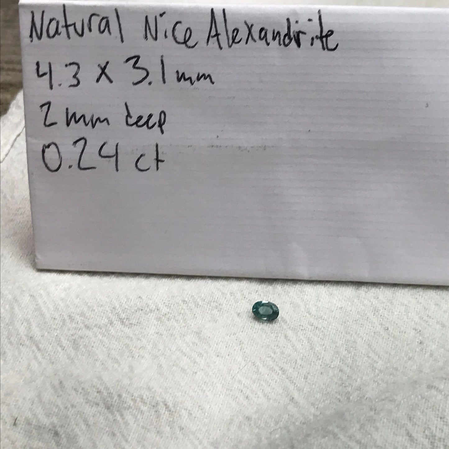 0.24 ct Natural Alexandrite 4.3x3.1mm Green Violet Loose Real Gemstone Faceted Gem Rare Carat Color Change Oval