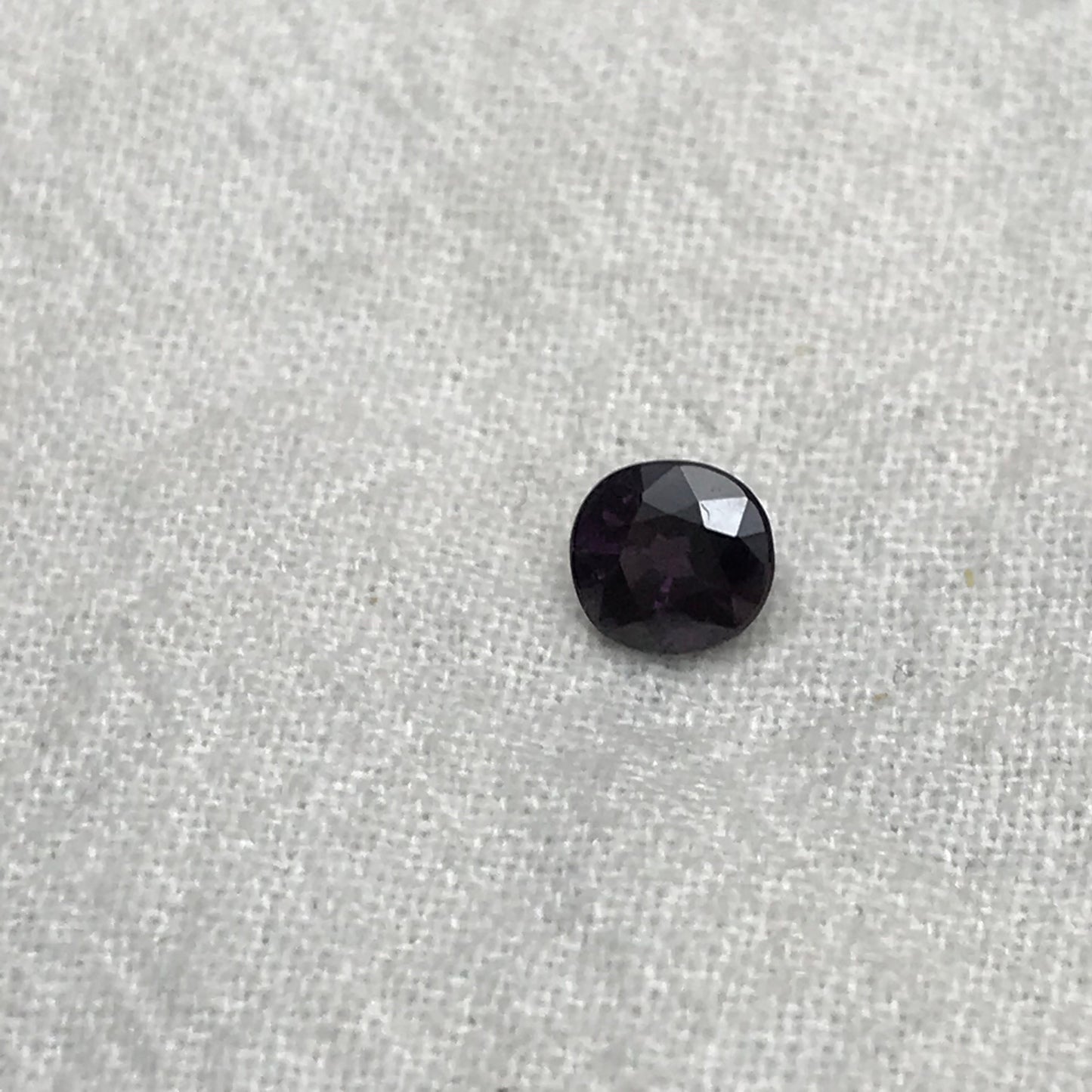 0.54 Ct Natural Purple Spinel 5x4.7mm Cushion Cut, Faceted Loose Gemstone, Dark Purple Stone, Flowing Gems