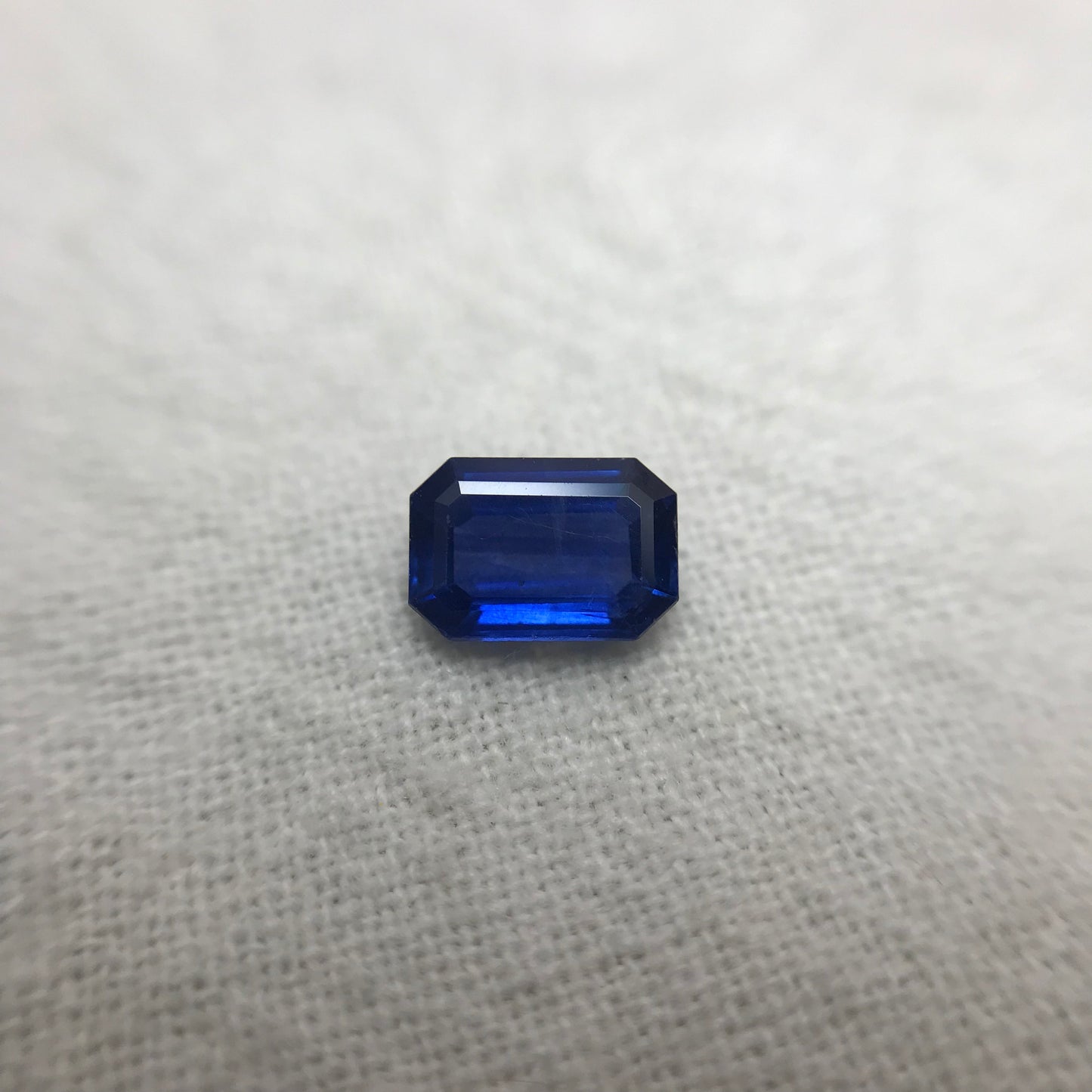 0.75 Carat Natural Blue Sapphire 6.3x4.3mm Emerald Cut Rectangle Corundum Faceted Loose Gemstone Heated