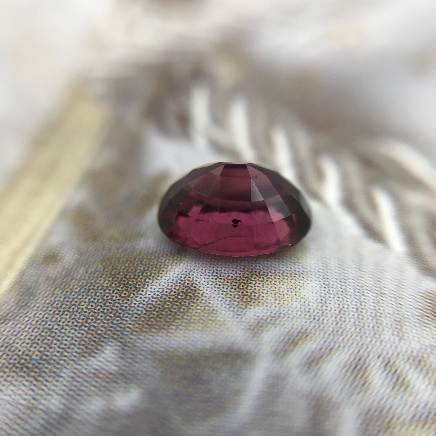 Natural Rhodolite Garnet 1.09 carat Purplish Red Garnet 7x5mm Faceted Oval Cut Garnet Gem, Red Gemstone, Loose Gem, January Birthstone