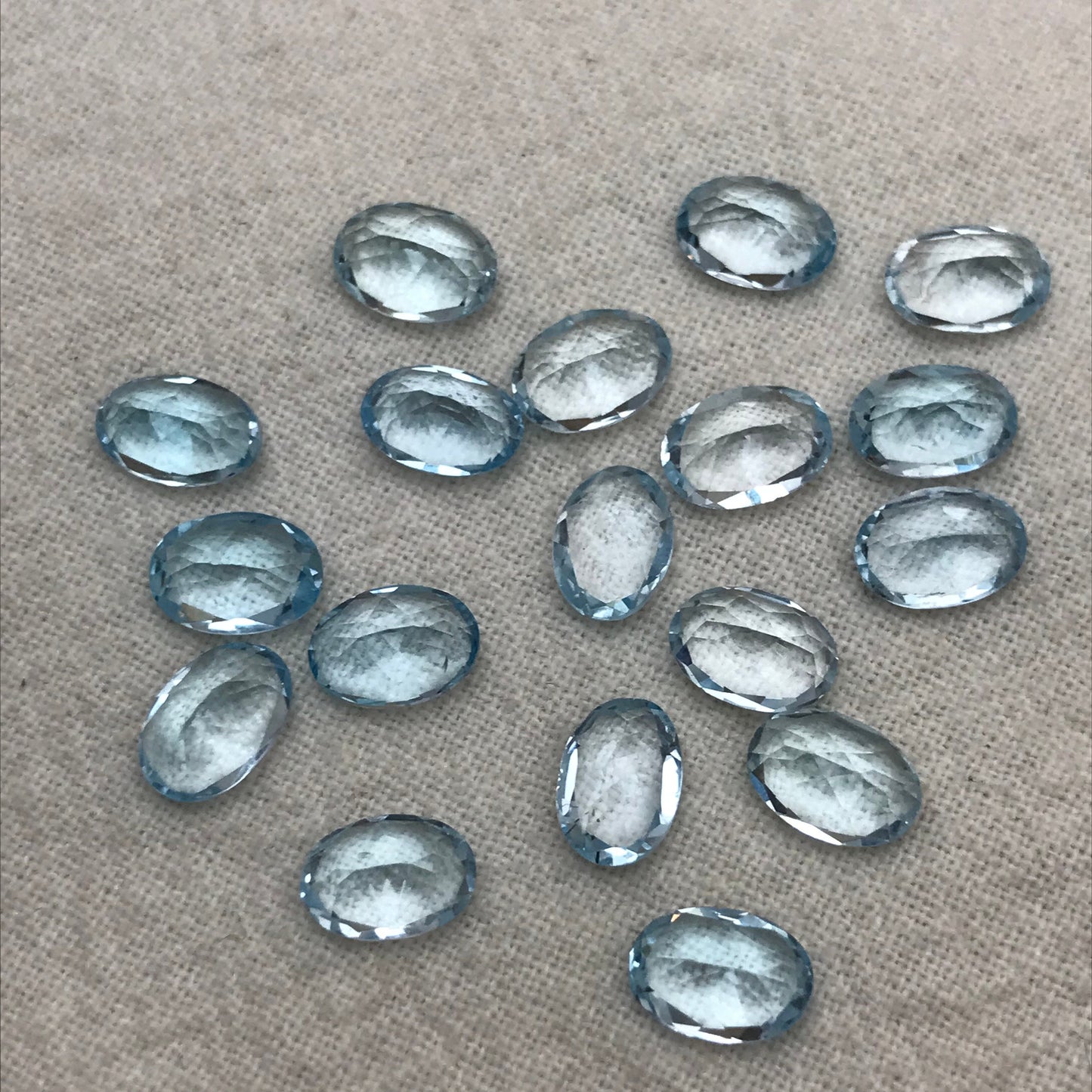 ONE- 7x5mm Sky Blue Topaz Oval Cut, Faceted Loose Unmounted Gemstone